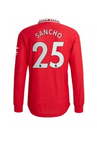 Fotbalové Dres Manchester United Jadon Sancho #25 Domácí Oblečení 2022-23 Dlouhý Rukáv
